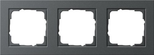 Рамка универсальная Gira E2 3-м. антрацит картинка